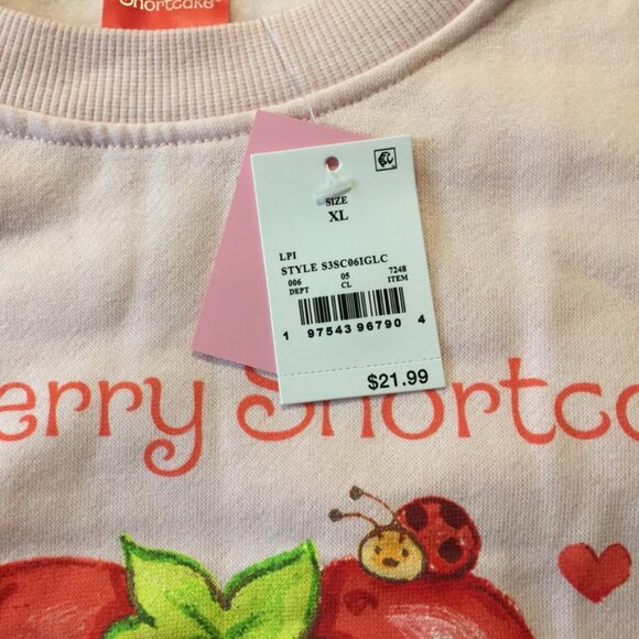 Strawberry Shortcake Sweatshirt Pullover  NWT XL - Picture 3 of 8